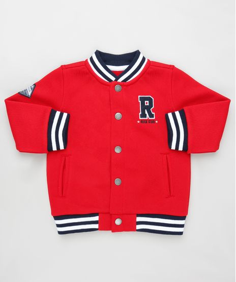 Jaqueta-Bomber-Infantil-em-Moletom-com-Bolsos-Vermelha-9793048-Vermelho_1
