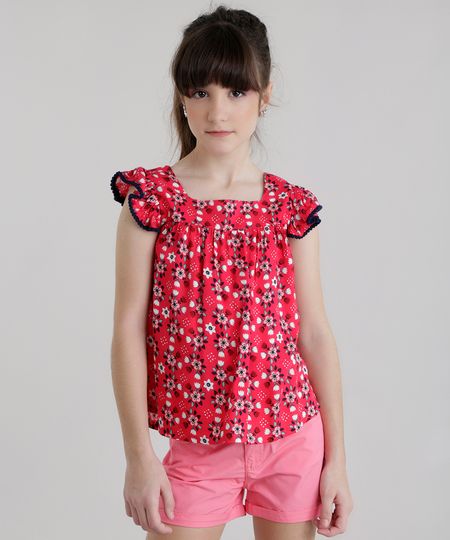 Blusa-Estampada-Floral-com-Guipir-Vermelha-8443454-Vermelho_1