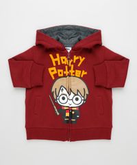 Blusao-Infantil-Harry-Potter-em-Moletom-com-Capuz-Vinho-9792634-Vinho_1