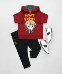 Blusao-Infantil-Harry-Potter-em-Moletom-com-Capuz-Vinho-9792634-Vinho_3