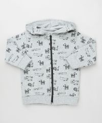 Blusao-Infantil-Estampado-de-Animais-em-Moletom-com-Capuz-Cinza-Mescla-9871527-Cinza_Mescla_1