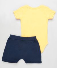 Conjunto-Infantil-de-Body-Carrinhos-Manga-Curta-Amarelo---Short-com-Bolso-Azul-Marinho-9929710-Azul_Marinho_2