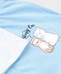 Pijama-Infantil-Gatinhos-Manga-Curta-Cinza-Mescla-Claro-9879738-Cinza_Mescla_Claro_4