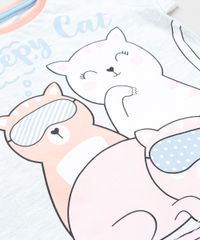 Pijama-Infantil-Gatinhos-Manga-Curta-Cinza-Mescla-Claro-9879738-Cinza_Mescla_Claro_5