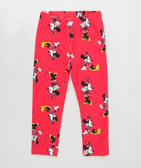 legging vermelha infantil