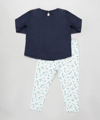Conjunto-Infantil-de-Blusa-Flame-Manga-Longa-Azul-Marinho---Calca-Estampada-Floral-Verde-Claro-9922709-Verde_Claro_2