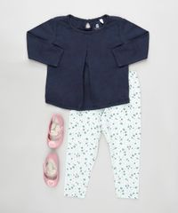 Conjunto-Infantil-de-Blusa-Flame-Manga-Longa-Azul-Marinho---Calca-Estampada-Floral-Verde-Claro-9922709-Verde_Claro_3