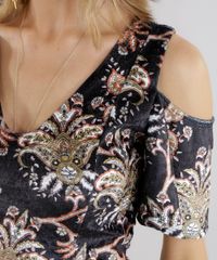 Vestido-Open-Shoulder-Estampado-Floral-em-Veludo-Preto-8655731-Preto_4