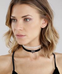 Kit-de-2-Gargantilha-Choker-Prateado-8569106-Prateado_2