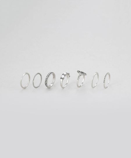 Kit-de-7-Aneis-Prateado-8569227-Prateado_1 Kit-de-7-Aneis-Prateado-8569227-Prateado_1
