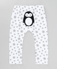 Calca-Estampada--Pinguim--em-Algodao---Sustentavel-Branca-8499619-Branco_1