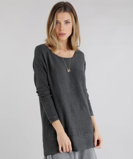 Sueter-Longo-em-Trico-Chumbo-8489663-Chumbo_1 Sueter-Longo-em-Trico-Chumbo-8489663-Chumbo_1