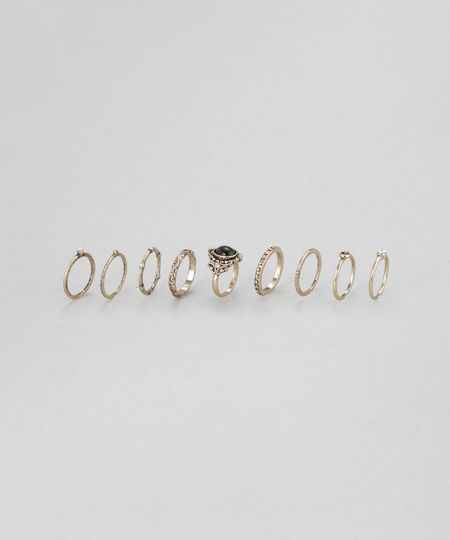 Kit-de-9-Aneis-Dourado-8569222-Dourado_1 Kit-de-9-Aneis-Dourado-8569222-Dourado_1