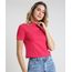 Blusa-Feminina-Basica-Manga-Curta-Gola-Alta-Rosa-Escuro-9941595-Rosa_Escuro_1