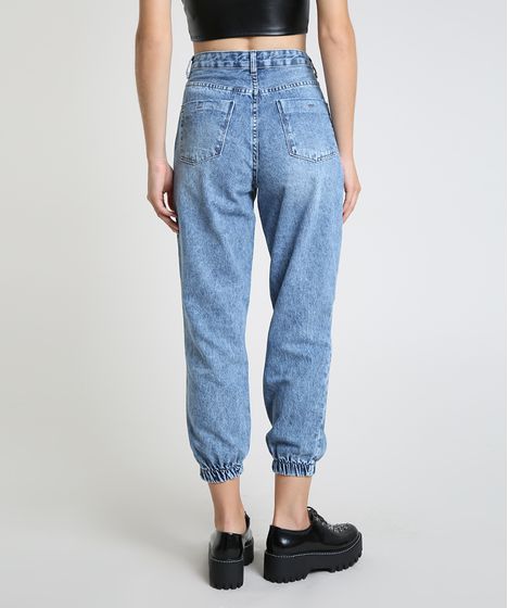 calça jeans feminina basica cintura alta