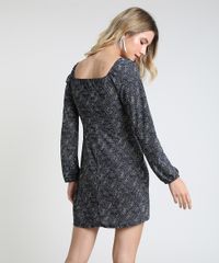 Vestido-Feminino-Curto-Estampado-Manga-Bufante-Preto-9904032-Preto_2