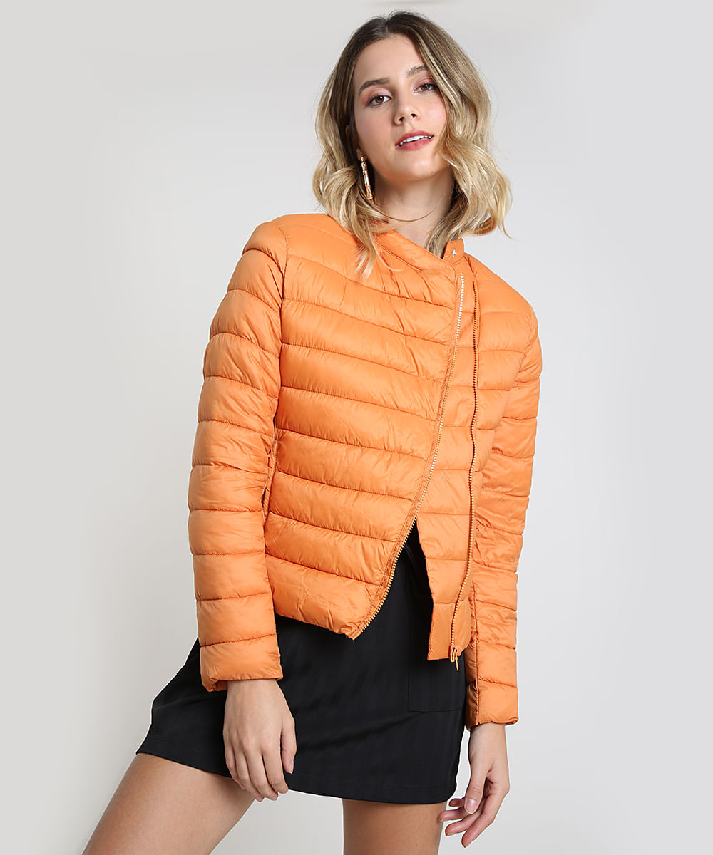 jaqueta laranja feminina