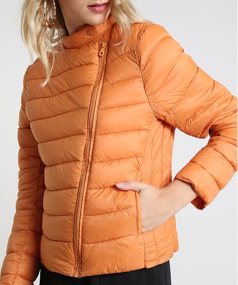 jaqueta laranja feminina