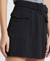 Saia-Feminina-Curta-com-Bolso-e-Cinto-Preta-9915860-Preto_4