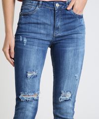 Calca-Jeans-Feminina-Sawary-Super-Skinny-Cintura-Alta-Destroyed-Azul-Medio-9935056-Azul_Medio_4
