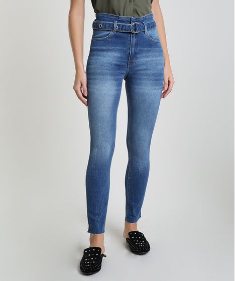 calça jeans feminina cintura super alta