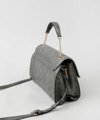 Bolsa-Feminina-Media-Matelasse-com-Corrente-e-Alca-Transversal-Cinza-9865139-Cinza_4