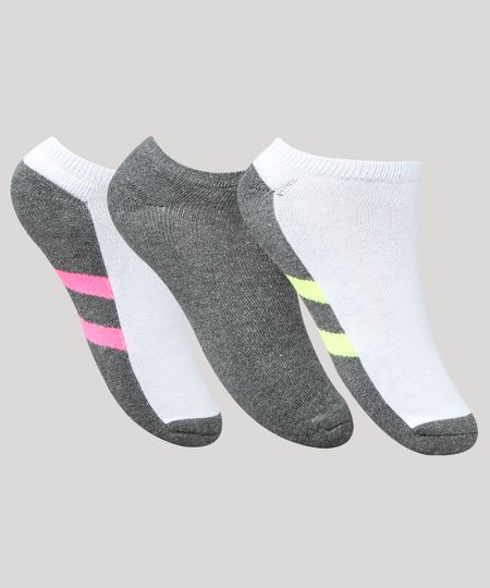 Kit-de-3-Meias-Femininas-Soquete-com-Listras-Multicor-9941943-Multicor_1