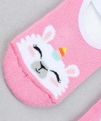 Meia-Infantil-Sapatilha-Lhama-com-Elastico-Rosa-9482025-Rosa_4