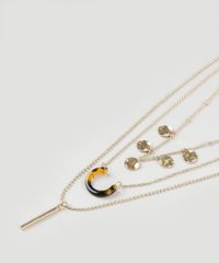 Colar-Feminino-Triplo-com-Pingentes-Dourado-9861487-Dourado_4