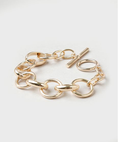 Pulseira-Feminina-em-Corrente-Dourada-9860358-Dourado_1