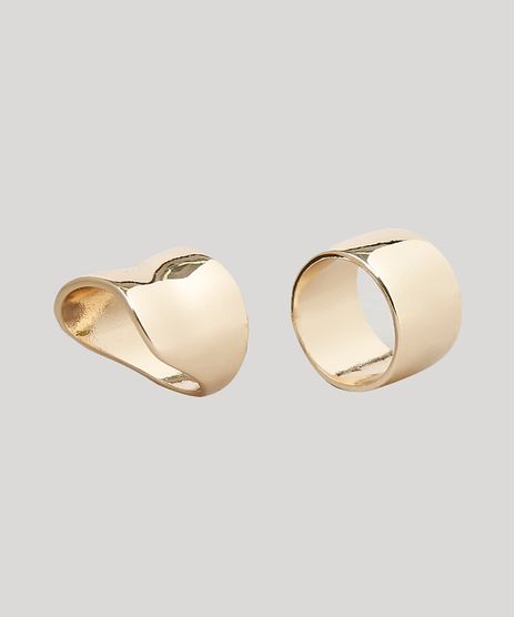 Kit-de-2-Aneis-Femininos-Dourado-9869197-Dourado_1