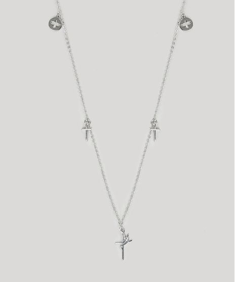 Colar-Feminino-com-Pingentes--Fe--e-Cruz-Prateado-9883569-Prateado_1