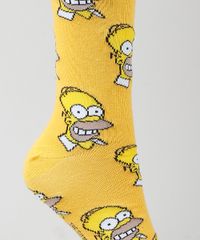 Meia-Masculina-Carnaval-Cano-Alto-Divertida-Homer-Simpson-Estampada-Mostarda-9900916-Mostarda_3