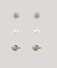 Kit-de-3-Brincos-Femininos-Dourado-9883567-Dourado_1