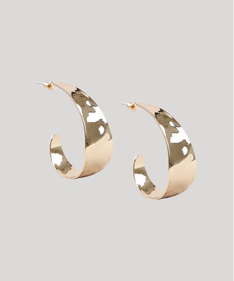 Brinco-Feminino-de-Argola-Texturizado-Dourado-9860361-Dourado_1