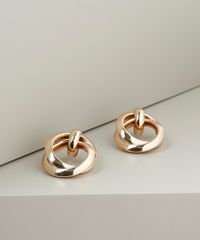 Kit-de-2-Brincos-Femininos-Entrelacados-Dourado-9860333-Dourado_2