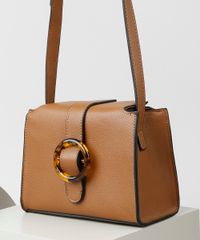 Bolsa-Feminina-Transversal-Pequena-com-Fivela-Tartaruga-Caramelo-9865140-Caramelo_2
