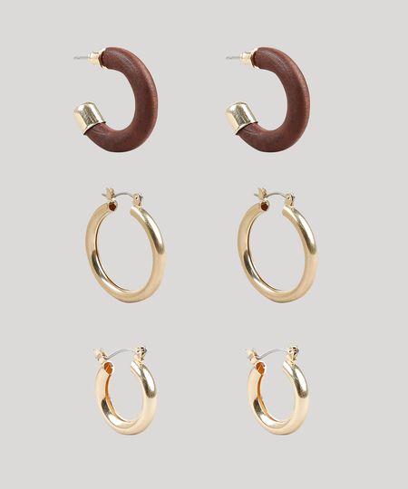 Kit-de-3-Brincos-Femininos-de-Argola-Dourado-9869186-Dourado_1