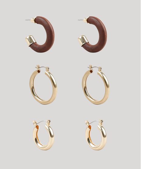 Kit-de-3-Brincos-Femininos-de-Argola-Dourado-9869186-Dourado_1