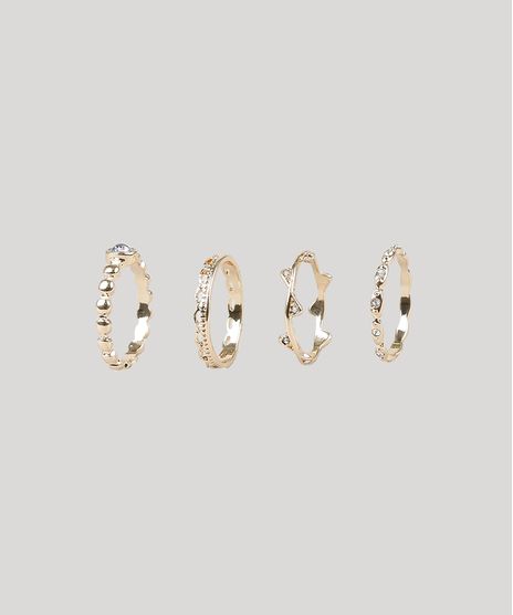 Kit-de-4-Aneis-Femininos-Texturizados-Dourado-9860300-Dourado_1