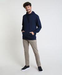 Blusao-Masculino-em-Moletom-Texturizado-com-Capuz-Azul-Marinho-9781712-Azul_Marinho_3