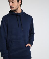 Blusao-Masculino-em-Moletom-Texturizado-com-Capuz-Azul-Marinho-9781712-Azul_Marinho_4