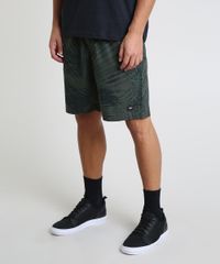 Bermuda-Masculina-Estampada-de-Folhagens-com-Bolsos-Verde-Escuro-9897997-Verde_Escuro_1
