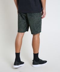 Bermuda-Masculina-Estampada-de-Folhagens-com-Bolsos-Verde-Escuro-9897997-Verde_Escuro_4