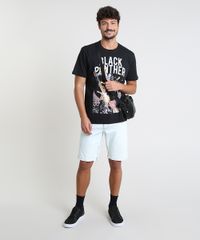 Camiseta-Masculina-Pantera-Negra-Manga-Curta-Gola-Careca-Preta-9870083-Preto_3