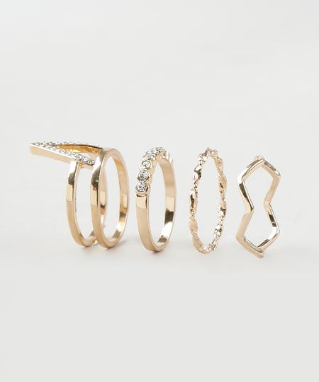 Kit-de-4-Aneis-Femininos-Dourado-9869198-Dourado_1