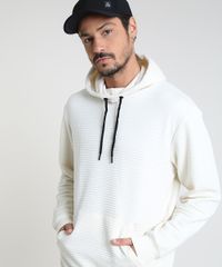 Blusao-Masculino-em-Moletom-Texturizado-com-Capuz-Branco-9781712-Branco_4
