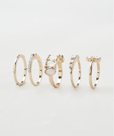Kit-de-5-Aneis-Femininos-com-Pedras-Dourado-9860329-Dourado_1