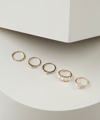 Kit-de-5-Aneis-Femininos-com-Pedras-Dourado-9860329-Dourado_2