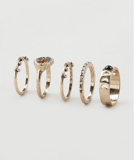 Kit-de-5-Aneis-Femininos-Dourado-9861665-Dourado_1